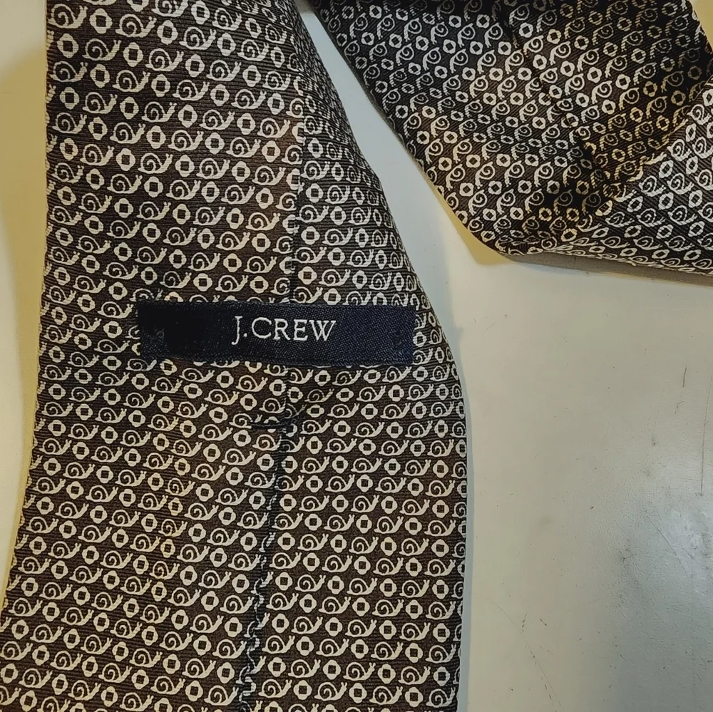 J. Crew Printed 100% Silk Neck Tie